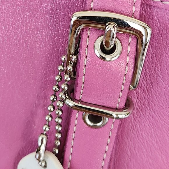 Vintage Coach Hampton Y2k  Pink Barbie Handbag Tote Purse - Picture 13 of 16